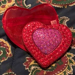 Two’s Company Sequin Heart Mirror